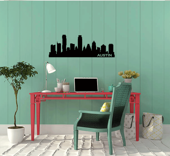 Austin Skyline - Metal Wall Art