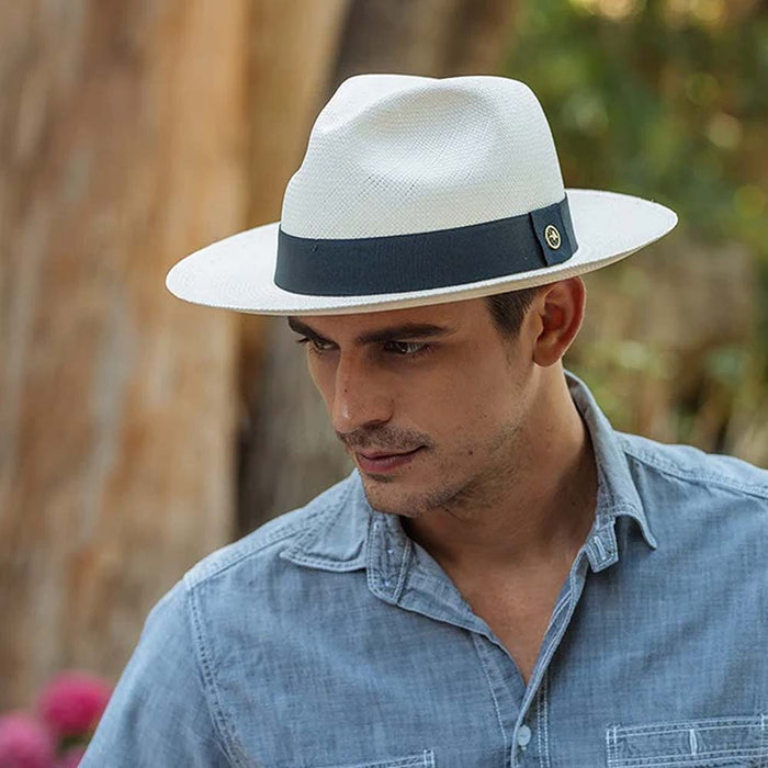 Austral_Hats_-_White_Panama_with_Black_band-AUS-1601-Lifestlye