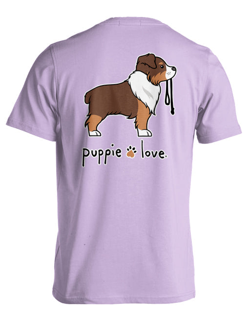 AUSTRALIAN SHEPHERD PUP (RED & WHITE) PUPPIE LOVE