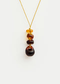 Azaz Amber Glass Beads on Cord
