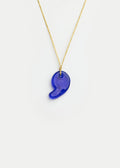 Azaz Dark Blue Glass Kidney Bead on Cord image 1