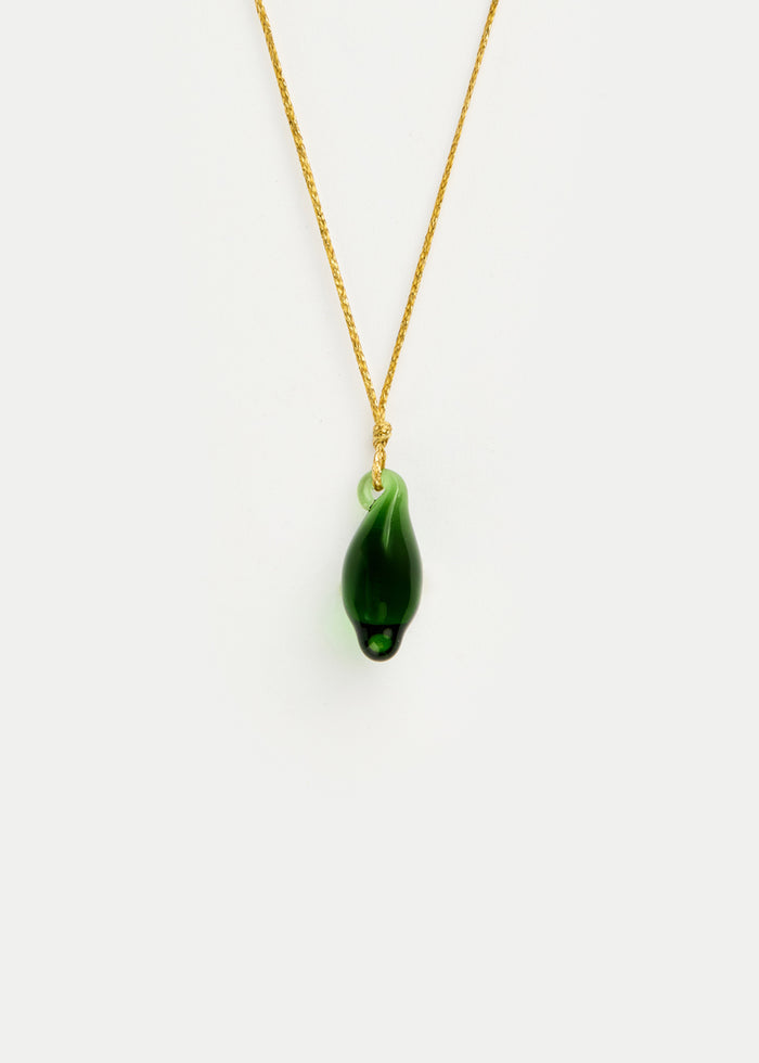 Azaz Green Glass Seed Bead on Cord Product Image 2