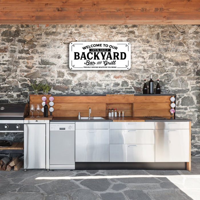 Backyard Sign - Print - MetalPlex
