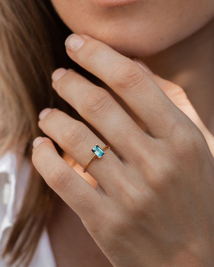 Gold Vermeil, London Blue Topaz