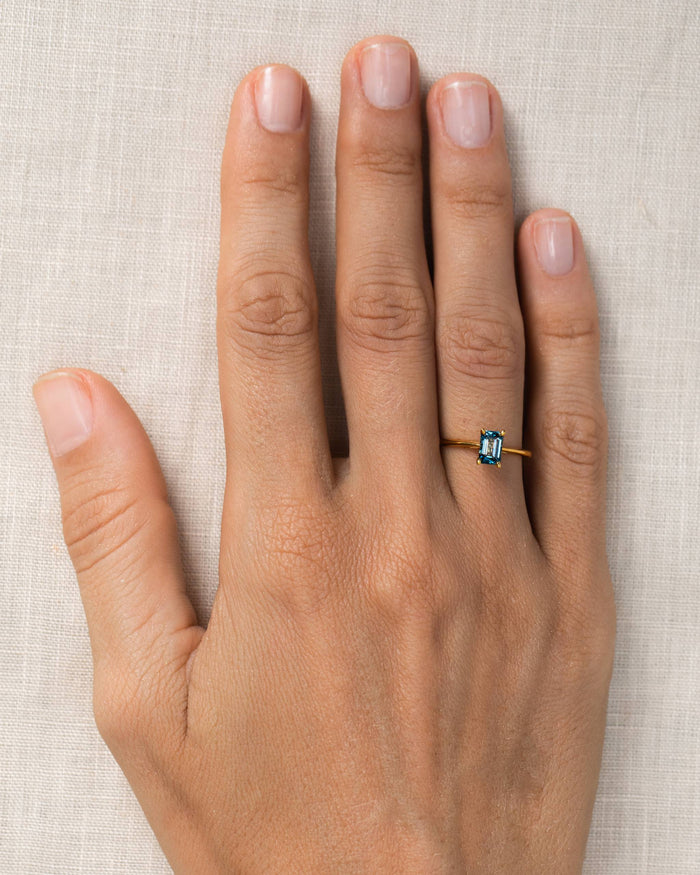 Gold Vermeil, London Blue Topaz