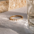 Gold Vermeil, White Topaz