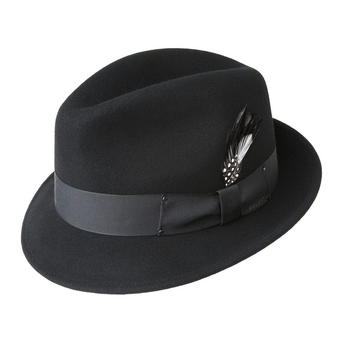 Bailey - Tino LiteFelt® Black Fedora - Main