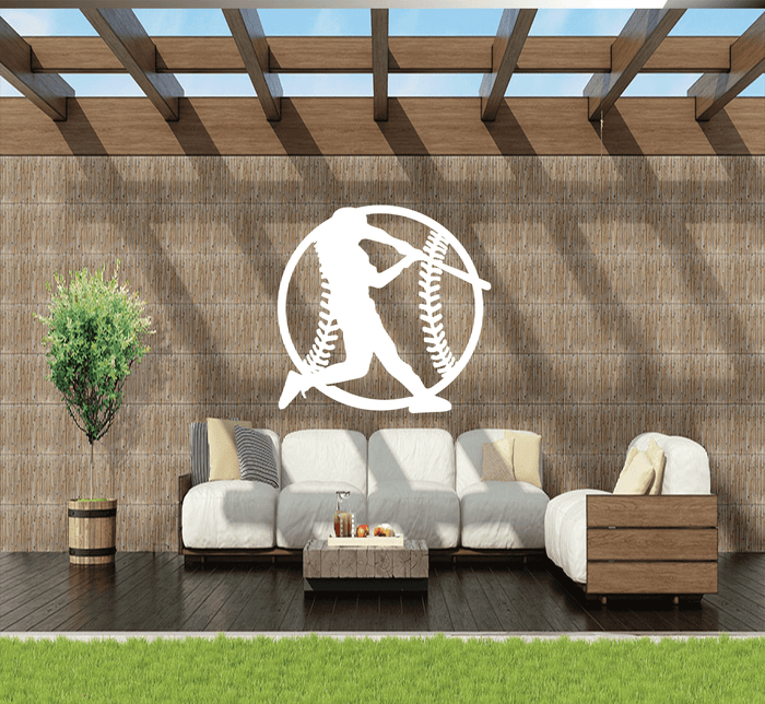 Baseball Metal Wall Art – Sports Fan Game Room Home & Office Decor