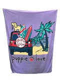 BEACH BUM PUP BLANKET 2024 PUPPIE LOVE