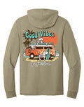 BEACH BUS SKELETON PUPS, ADULT HOODIE TEE PUPPIE LOVE