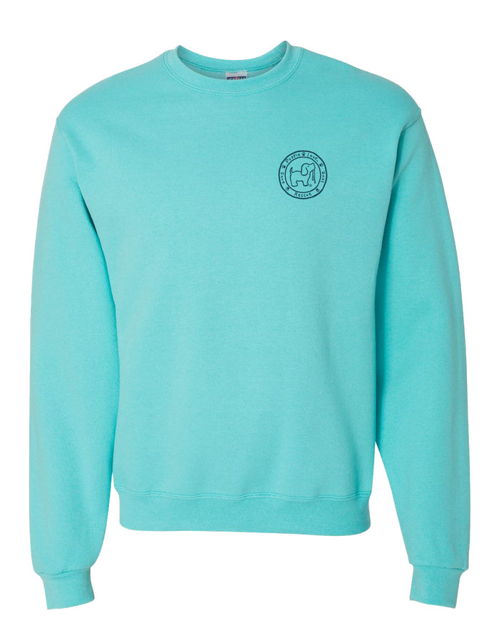 BEACH CRUISER PUP, ADULT SWEATSHIRT PUPPIE LOVE
