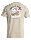 BEACH DAYS SKELETON PUP PUPPIE LOVE