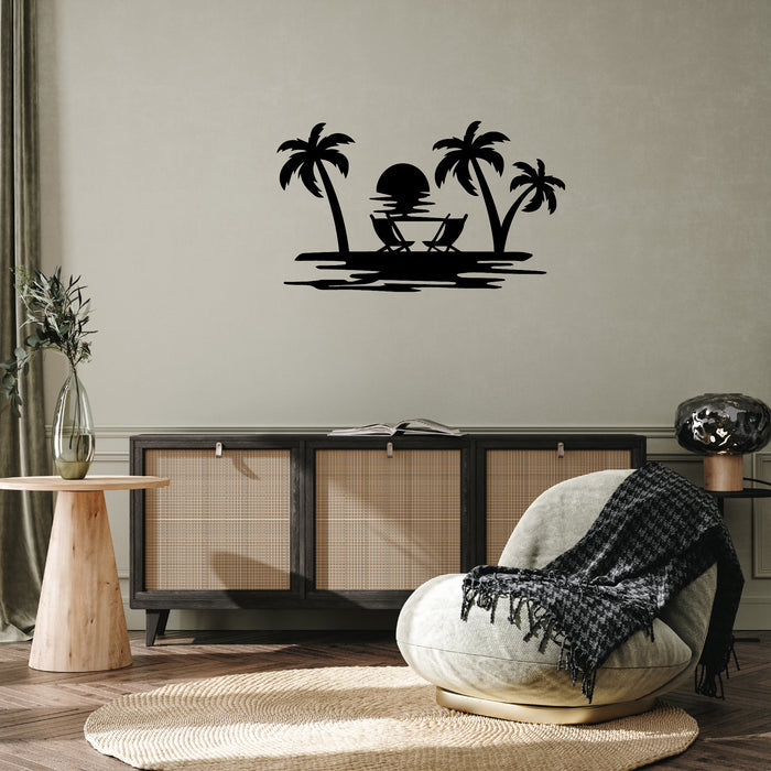 Beach View - Metal Wall Art - MetalPlex
