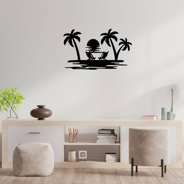 Beach View - Metal Wall Art - MetalPlex