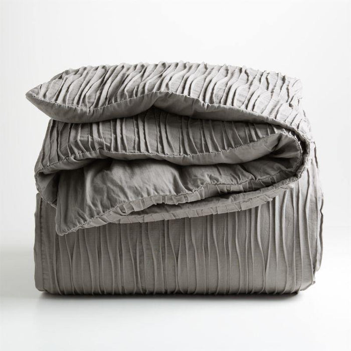 Belamy Euro Nickel Pleated Sham - Crate and Barrel Philippines