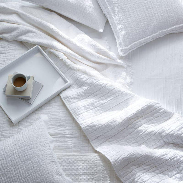 Belamy Standard White Pleated Sham - Crate and Barrel Philippines