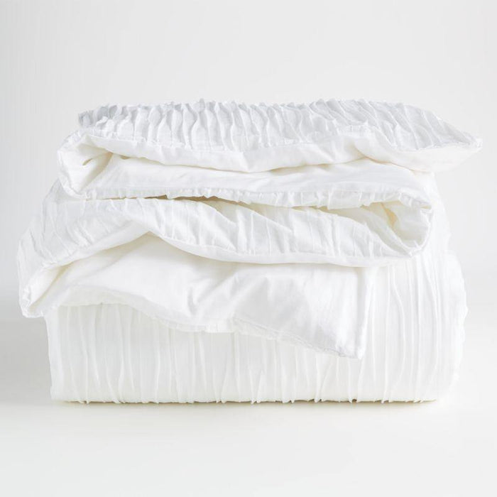 Belamy Standard White Pleated Sham - Crate and Barrel Philippines