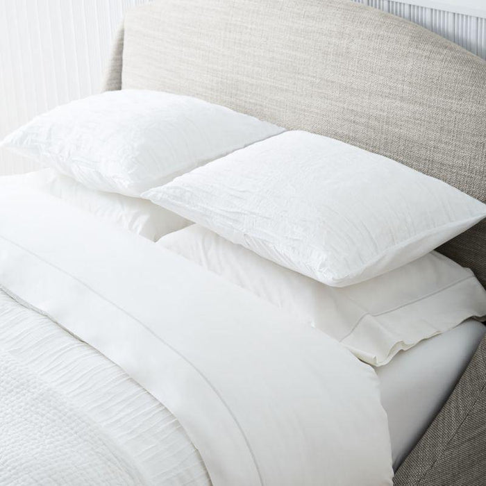 Belamy Standard White Pleated Sham - Crate and Barrel Philippines