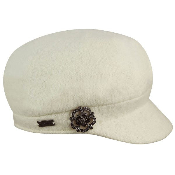 Betmar - Crystal Fashion Cap White (Side)