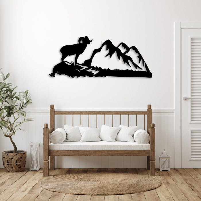 Big Horn Sheep - Metal Wall Art - MetalPlex