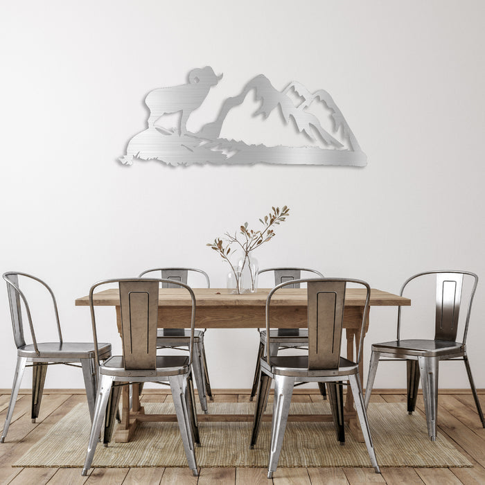 Big Horn Sheep - Metal Wall Art - MetalPlex