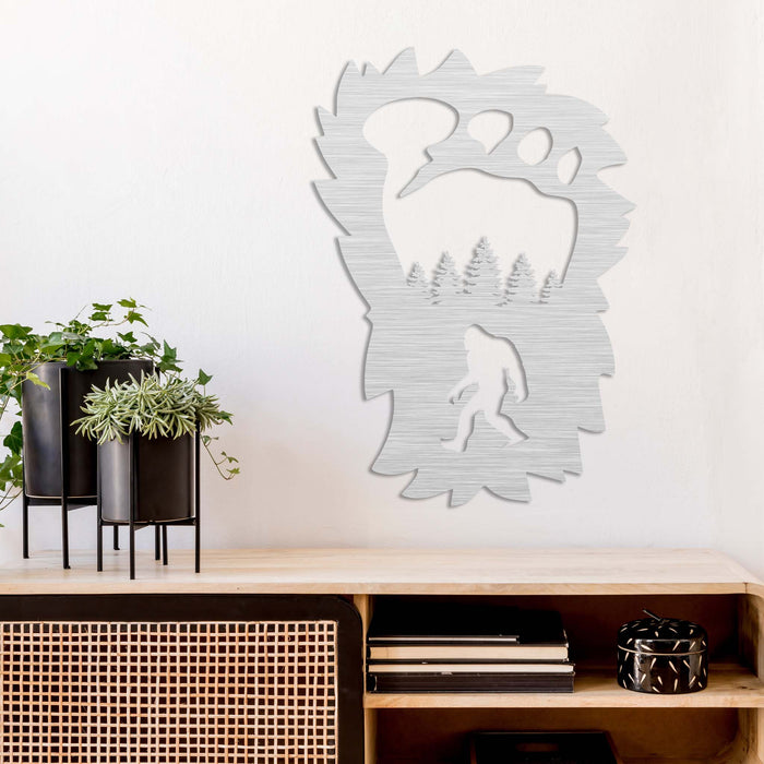 Bigfoot Foot Print - Metal Wall Art - MetalPlex