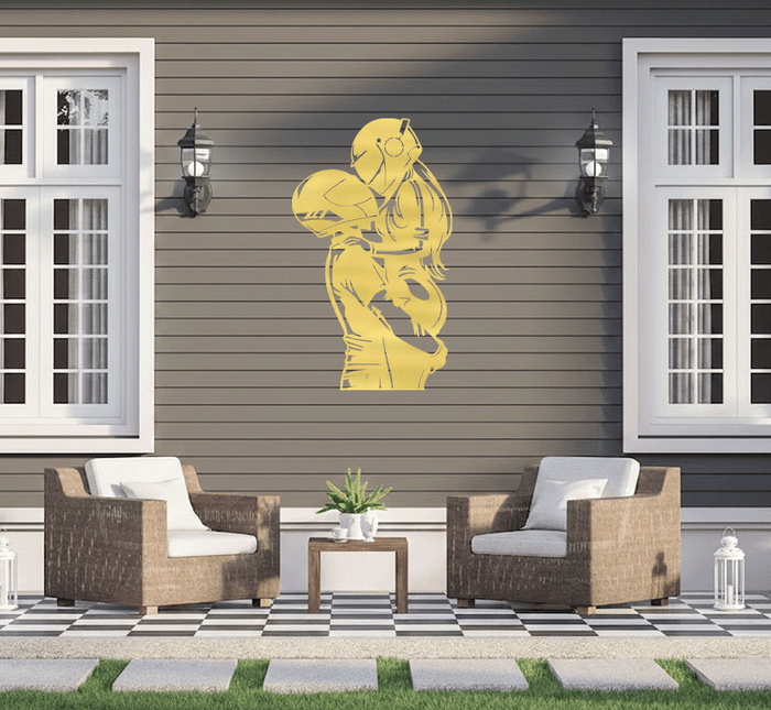 Biker Couple - Metal Wall Art