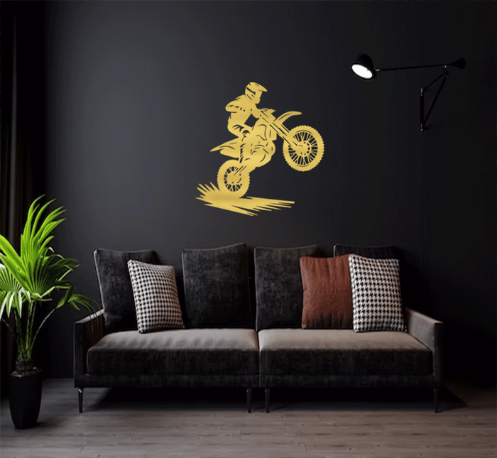 Biker Metal Wall Art