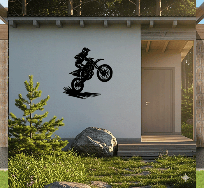 Biker Metal Wall Art