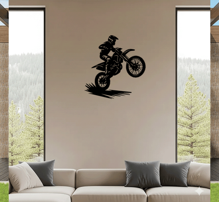 Biker Metal Wall Art