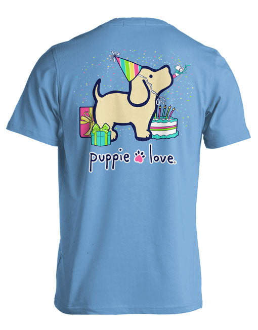 BIRTHDAY PUP, CAROLINA BLUE PUPPIE LOVE