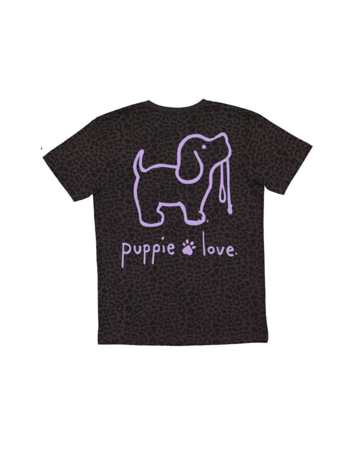 BLACK LEOPARD LOGO PUP, YOUTH SS PUPPIE LOVE LIMITED EDITION