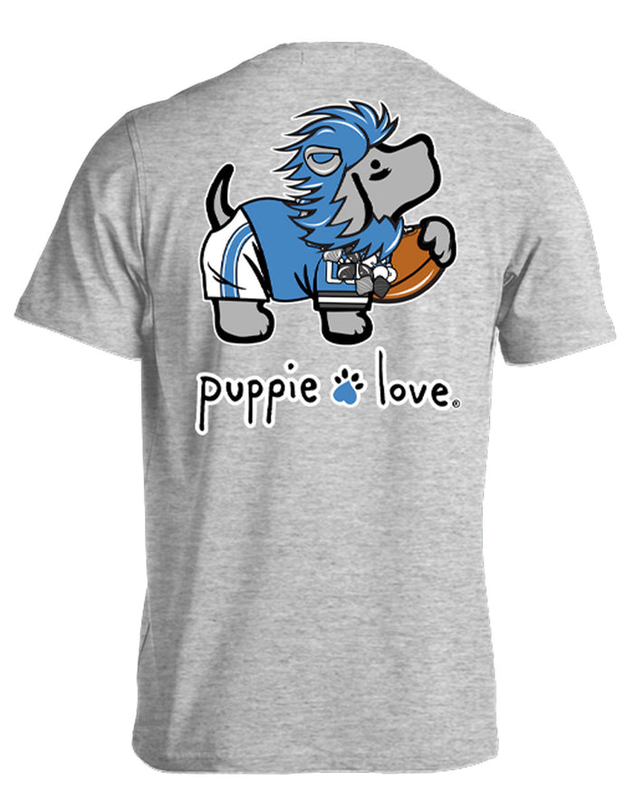 BLUE AND SILVER MASCOT PUP PUPPIE LOVE