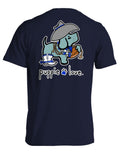 BLUE AND WHITE MASCOT PUP PUPPIE LOVE