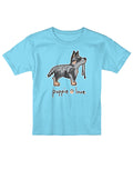 BLUE HEELER PUP, YOUTH SS PUPPIE LOVE