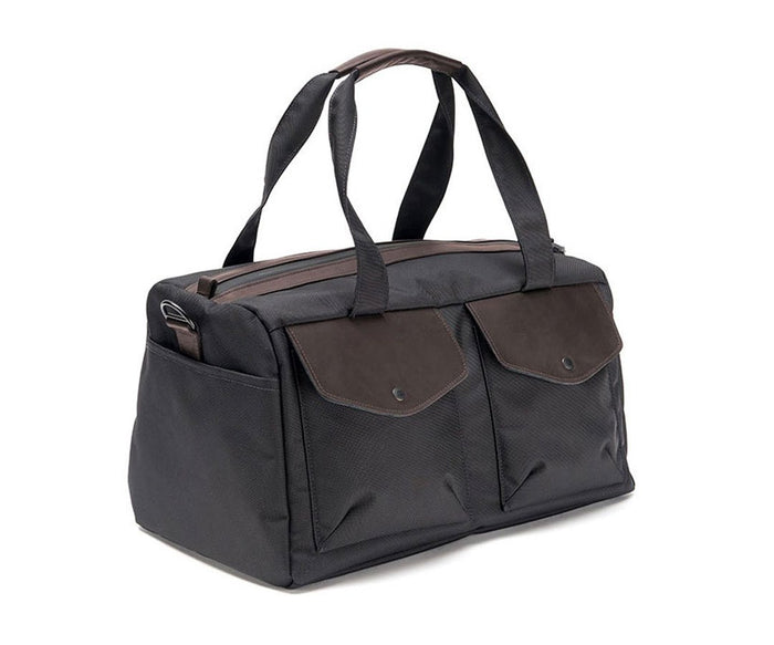 Small - Single Compartment  $299 / Black Ballistic w/ Chocolate Leather