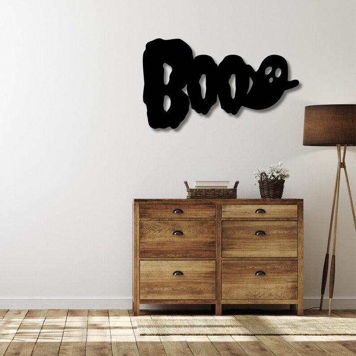 Boo Halloween - Metal Wall Art