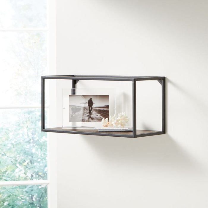 Booker Long Rectangle Wall Display Shelf