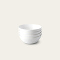 Breakfast bowls dinnerware by Fable Home, shown in a speckledwhite finish. – #speckledwhite