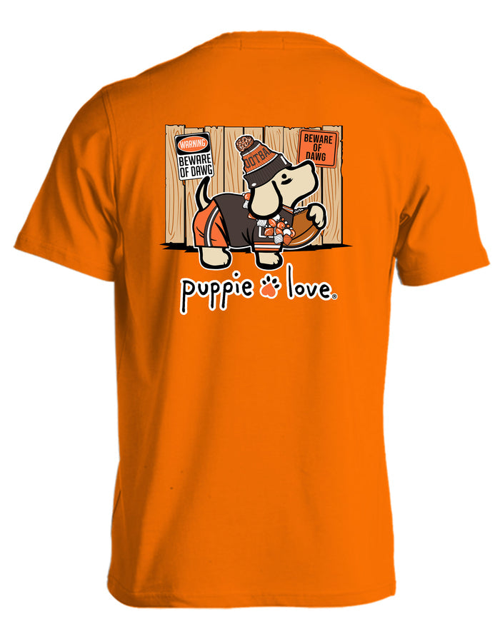 BROWN AND ORANGE MASCOT PUP PUPPIE LOVE