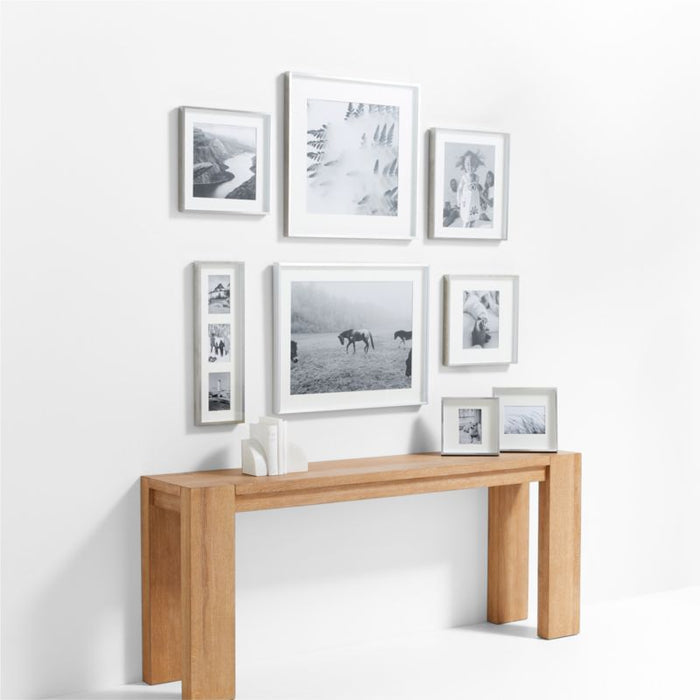 Brushed Silver 11x11 Picture Frame