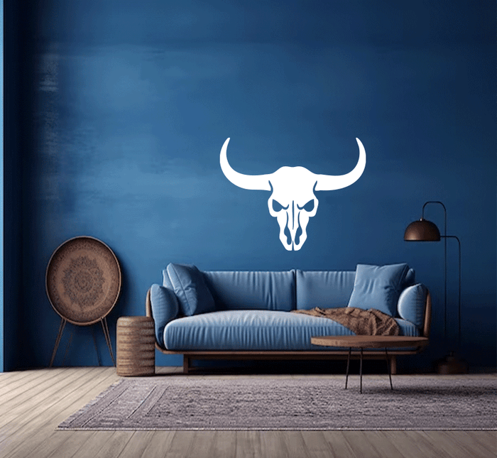 Bull Skull - Metal Wall Art