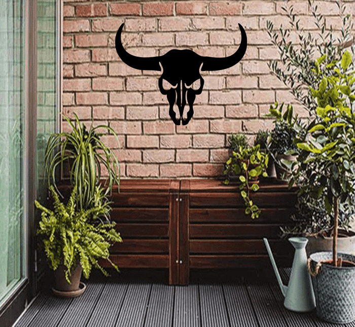 Bull Skull - Metal Wall Art