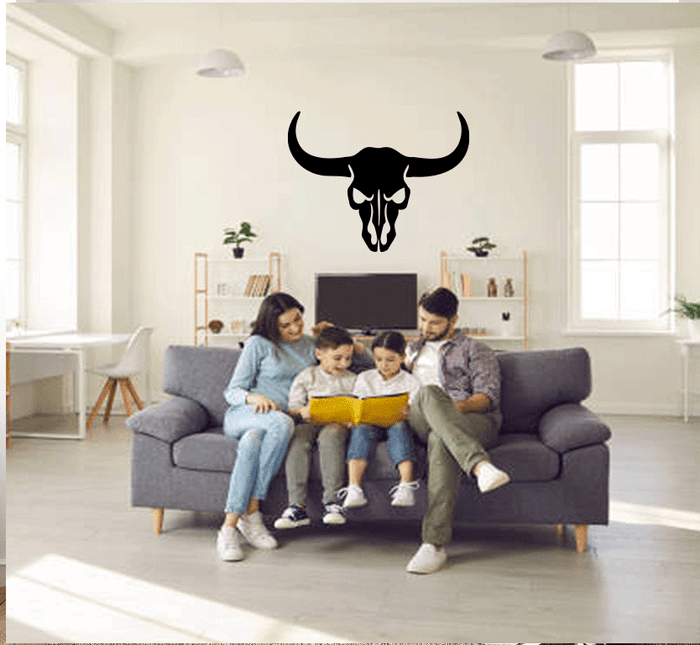 Bull Skull - Metal Wall Art