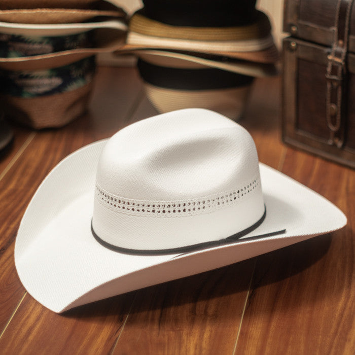 Bullhide Hats by Montecarlo - 10X White Gold Straw Cattleman Cowboy Hat (Stock Image)