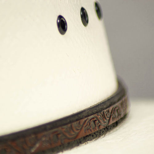 Bullhide Hats by Montecarlo - 20X "Full Clip" Straw Cattleman Cowboy Hat (Band w/Grommets)