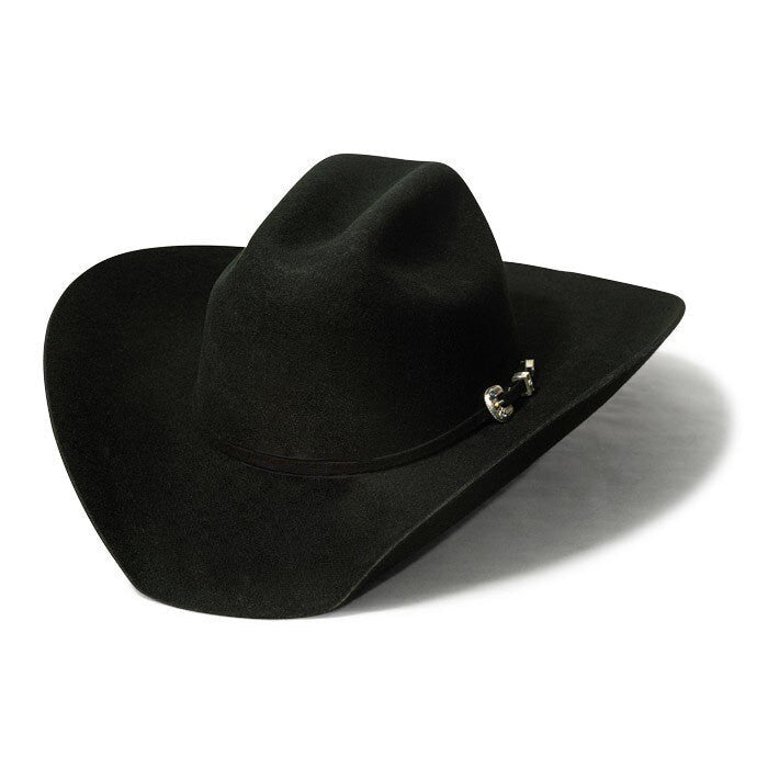 Bullhide Hats by Montecarlo - 4X "Kingman" Wool Felt Black Cowboy Hat / Rhinestone Buckle