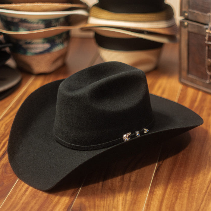 Bullhide Hats by Montecarlo - 8X "Legacy" Wool Felt Black Cowboy Hat (Stock Image 1)