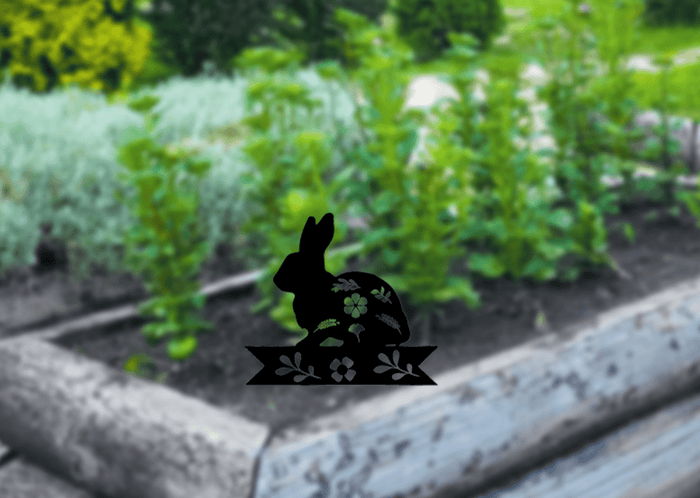 Bunny Garden Stakes - Metal Art - MetalPlex