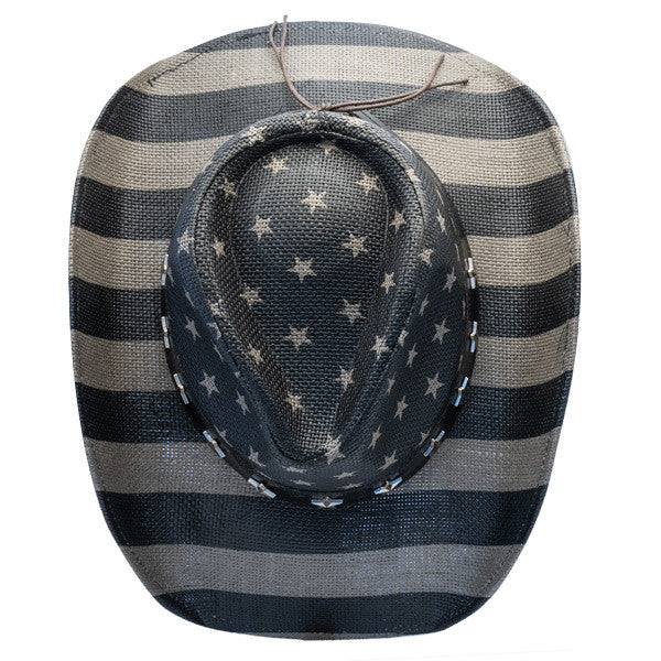 California Hat Company Freedom Star American Flag Hat - Top